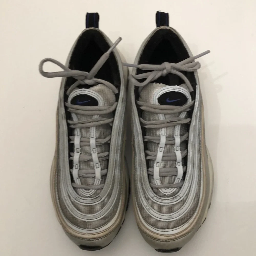 NIKE AIR MAX 97 GS SILVER BULLET PERSIAN VIOLET SNEAKERS MENS-BOYS SIZE 5.5Y